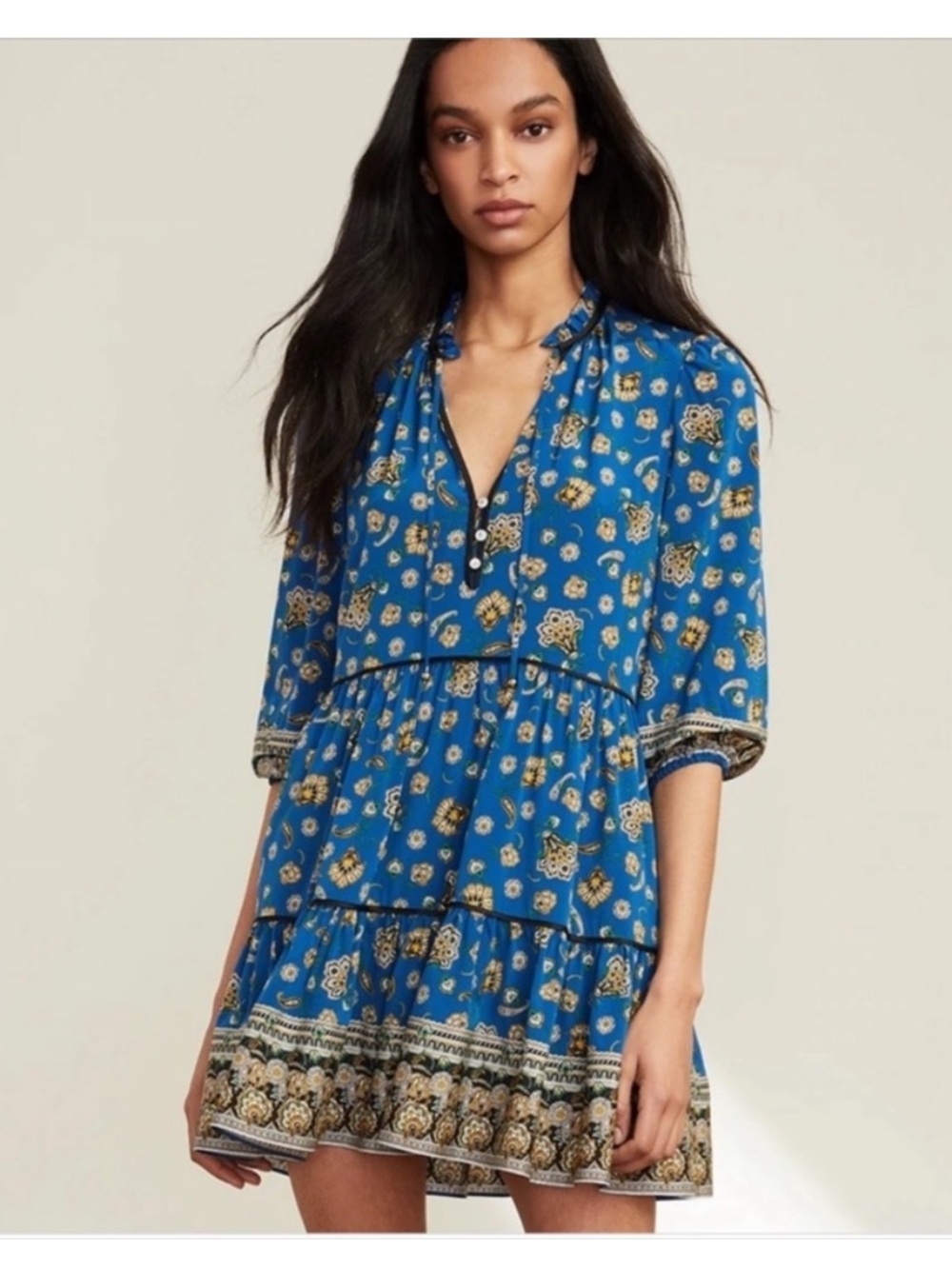 Veronica Beard Hawken Silk Minidress Size 4